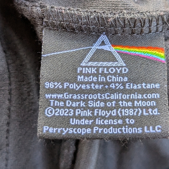 Grassroots Dark Side of the Moon Rainbow Velour Tracksuit Pants Joggers Small - Picture 8 of 10